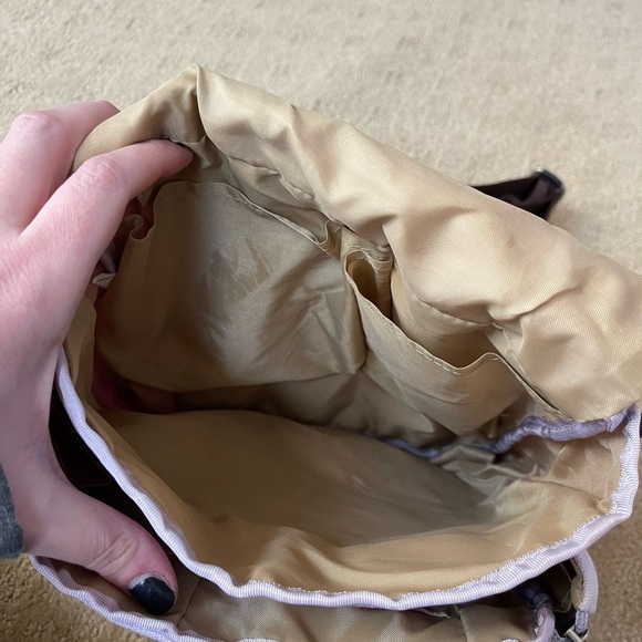 Travelon lilac canvas crossbody messenger bag organizer pockets adjustable strap - Picture 11 of 14